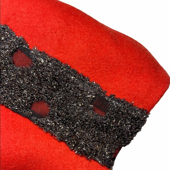 Mignon Doo Vintage Retro Orange Knit Dress XS - Picture 6 of 13